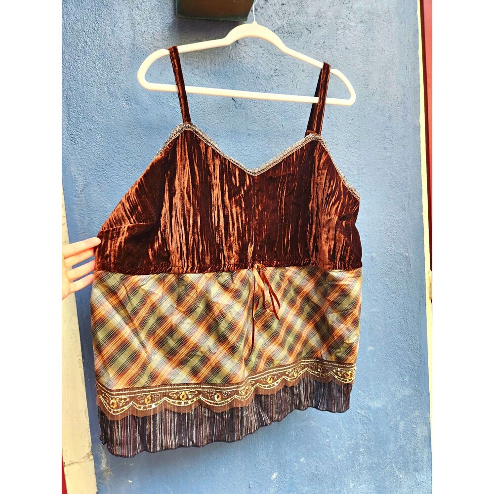 Vintage Y2K whimsigoth fairy goth Lane Bryant 3X 26 tank top coquette dainty